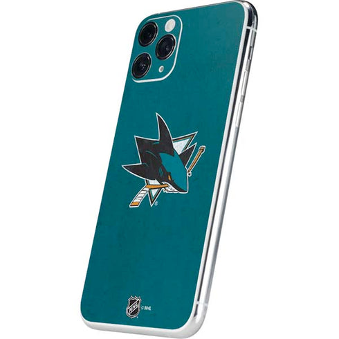 NHL San Jose Sharks Distressed iPhone 11 Pro Skin